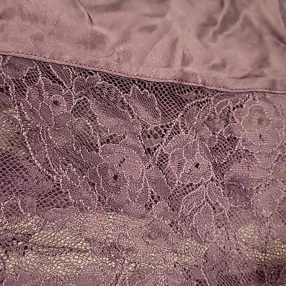 Victoria's Secret Women's M Purple Silk Lace Camisole Vintage Y2K - Picture 5 of 7